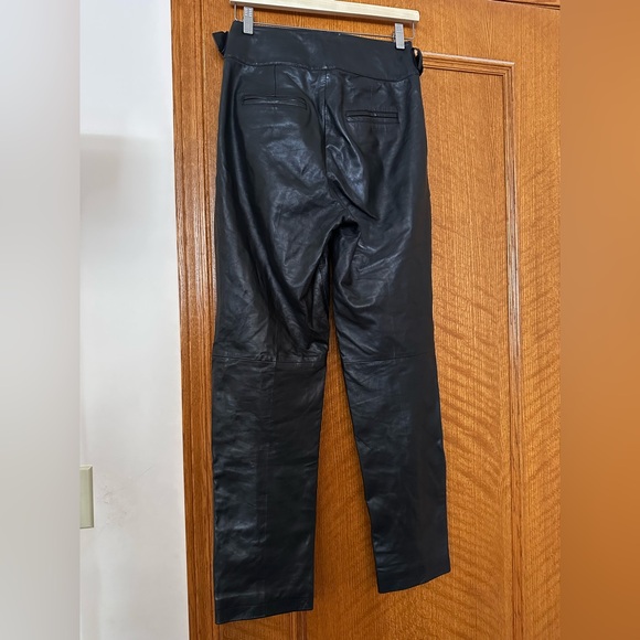 Sezane Francky lamb leather trousers - Picture 6 of 14